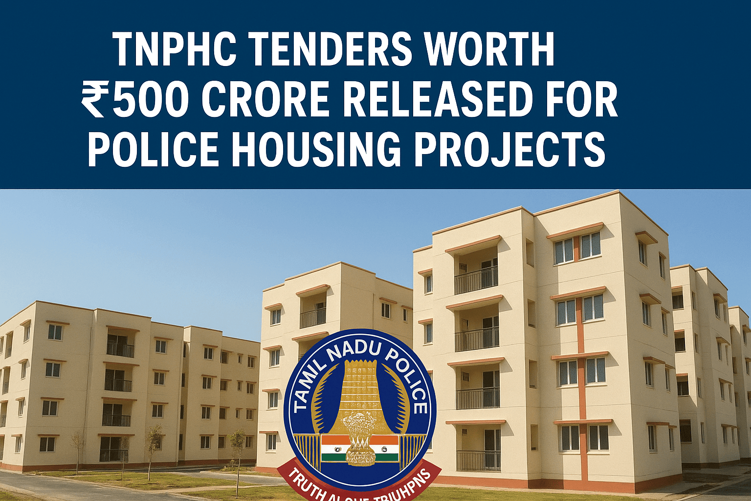TNPHC Tenders Worth ₹500 Crore Released for Police Housing Projects - TenderShark