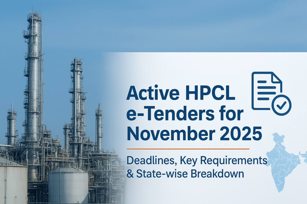 Active HPCL e-Tenders for November 2025: Deadlines, Key Requirements and State-wise Breakdown - TenderShark