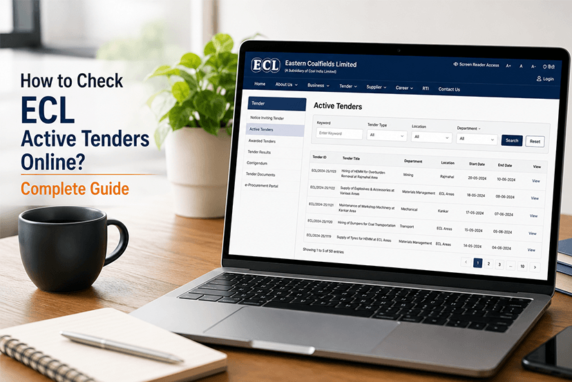 How to Check ECL Active Tenders Online?: Complete Guide 2026